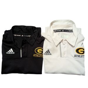 Adidas Men's Black and White Polo Shirts Grambling State University